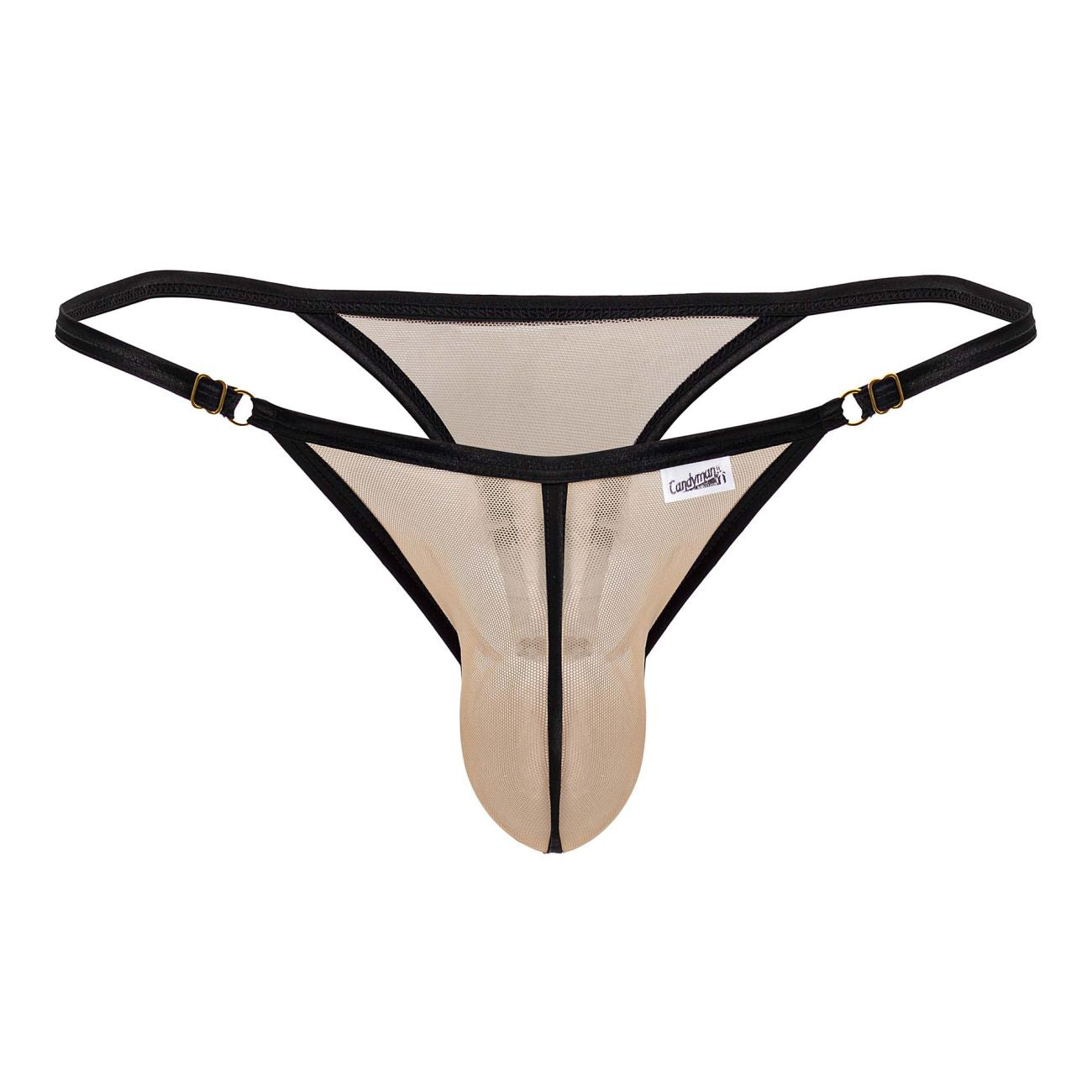 CandyMan 99776 Mesh Thongs Color Beige - DealByEthan.gay loves CandyMan
