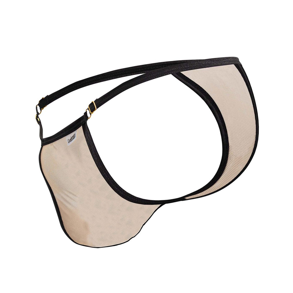 CandyMan 99776 Mesh Thongs Color Beige - DealByEthan.gay loves CandyMan