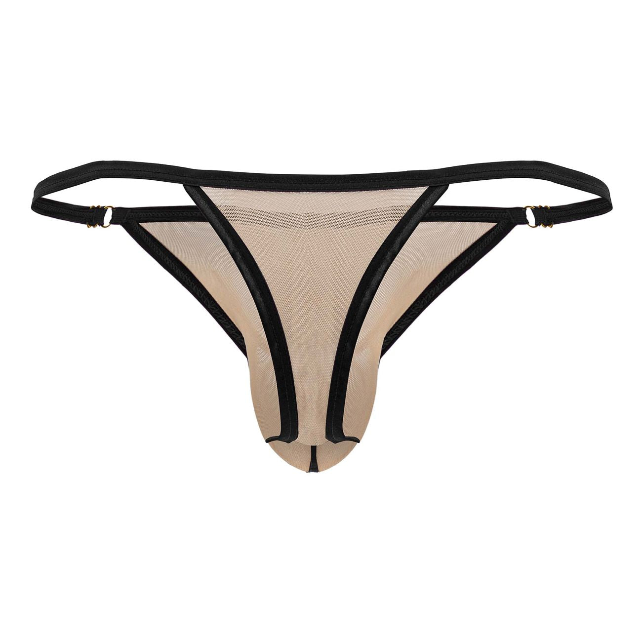 CandyMan 99776 Mesh Thongs Color Beige - DealByEthan.gay loves CandyMan