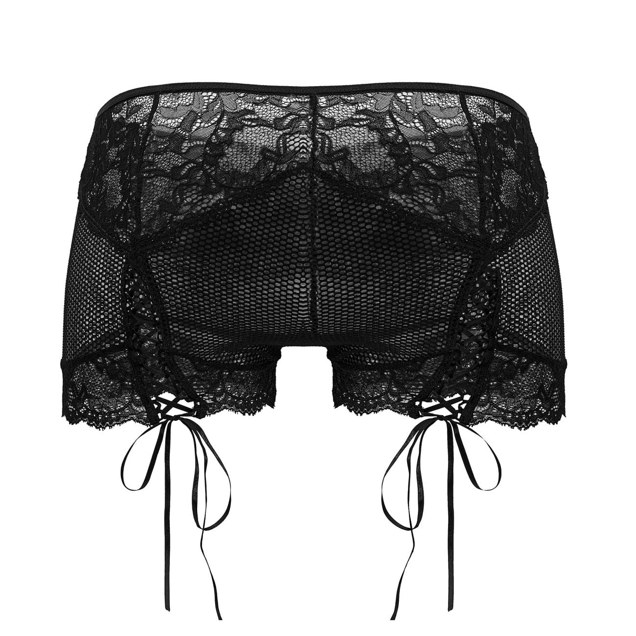 CandyMan 99779 Mesh Lace Trunks Color Black - DealByEthan.gay loves CandyMan