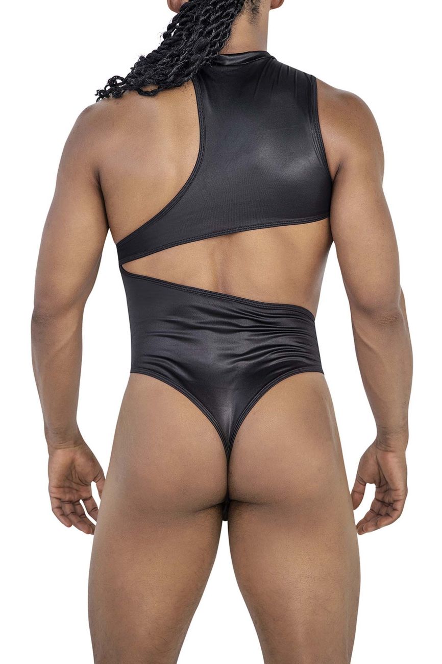 CandyMan 99783 One Shoulder Bodysuit Color Black - DealByEthan.gay loves CandyMan