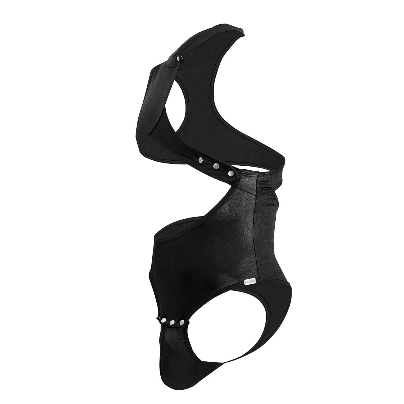 CandyMan 99783 One Shoulder Bodysuit Color Black - DealByEthan.gay loves CandyMan