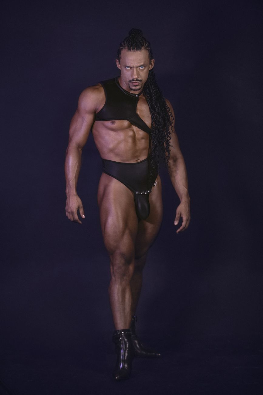 CandyMan 99783 One Shoulder Bodysuit Color Black - DealByEthan.gay loves CandyMan