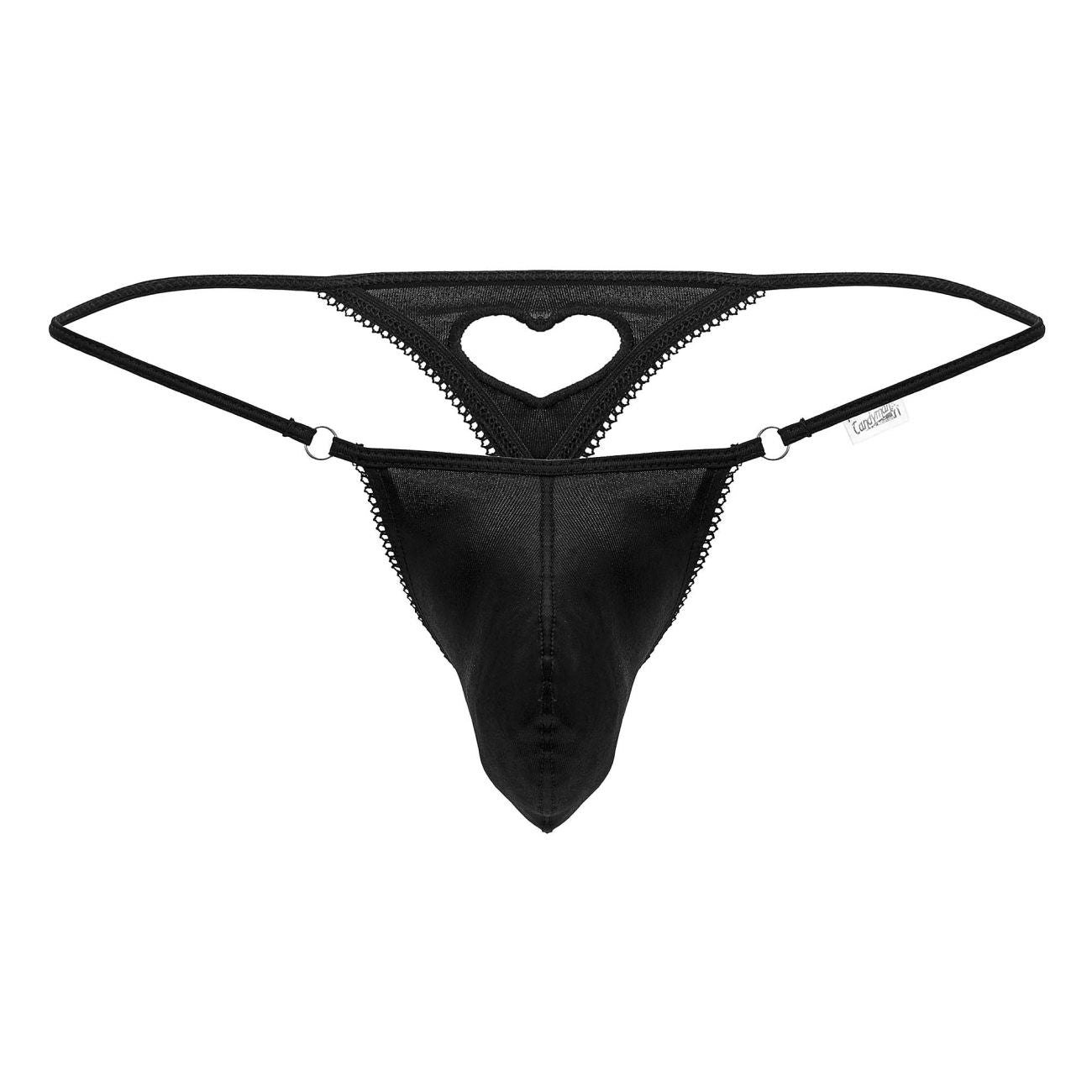 CandyMan 99789 Herz-Tangas, Farbe Schwarz