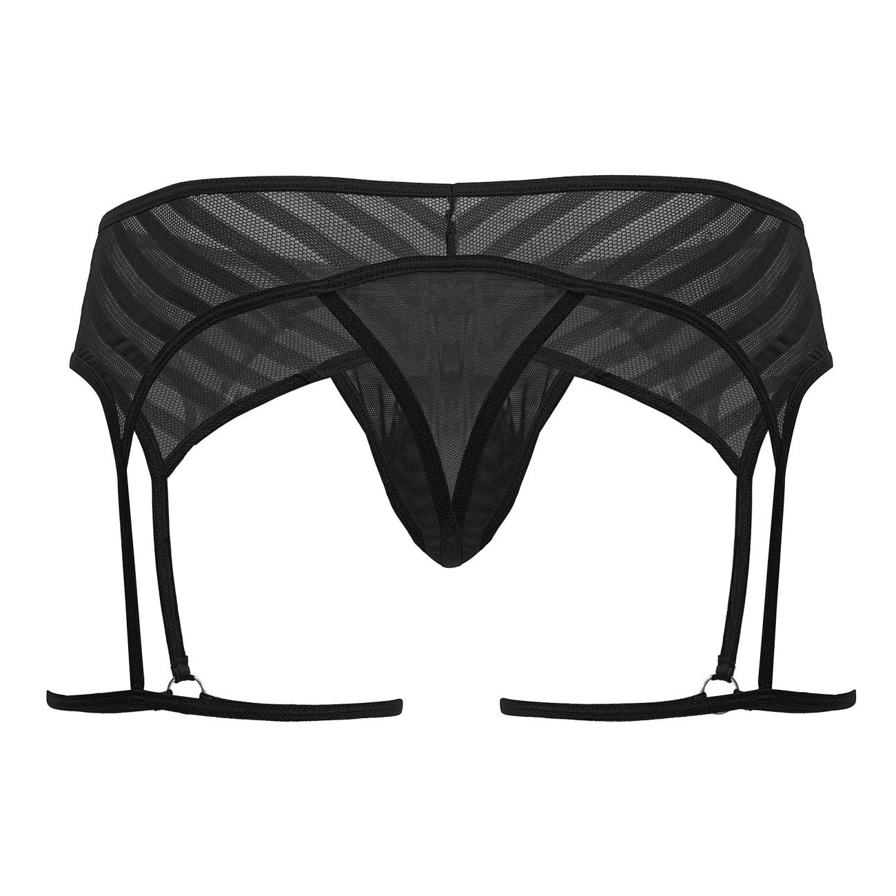 CandyMan 99792 Mesh Garter Thongs Color Black - DealByEthan.gay loves CandyMan
