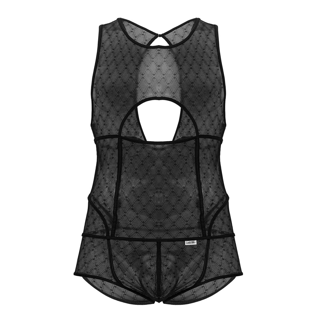 CandyMan 99794 Mesh Bodysuit Color Black - DealByEthan.gay loves CandyMan