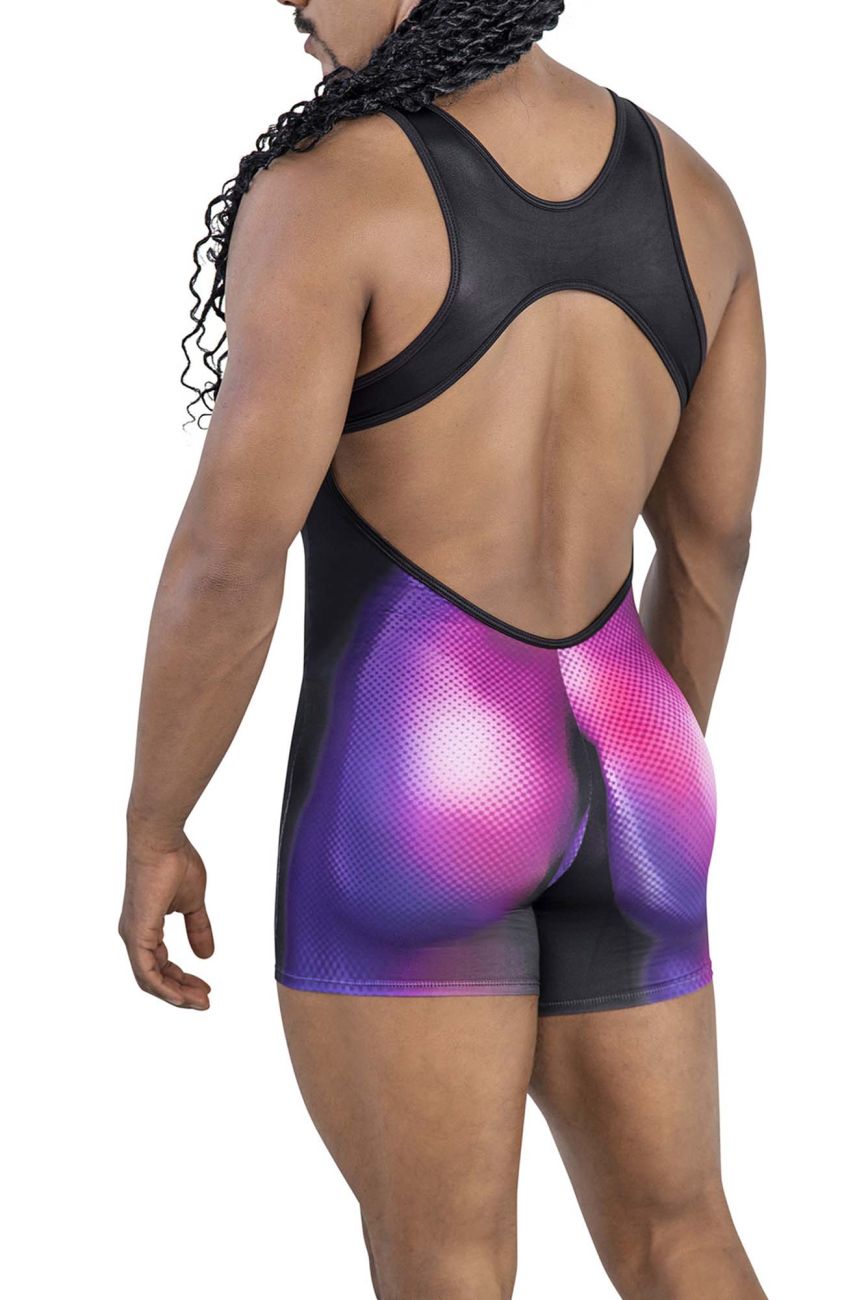 CandyMan 99796 Muscle Onesie Bodysuit Color Magenta - DealByEthan.gay loves CandyMan