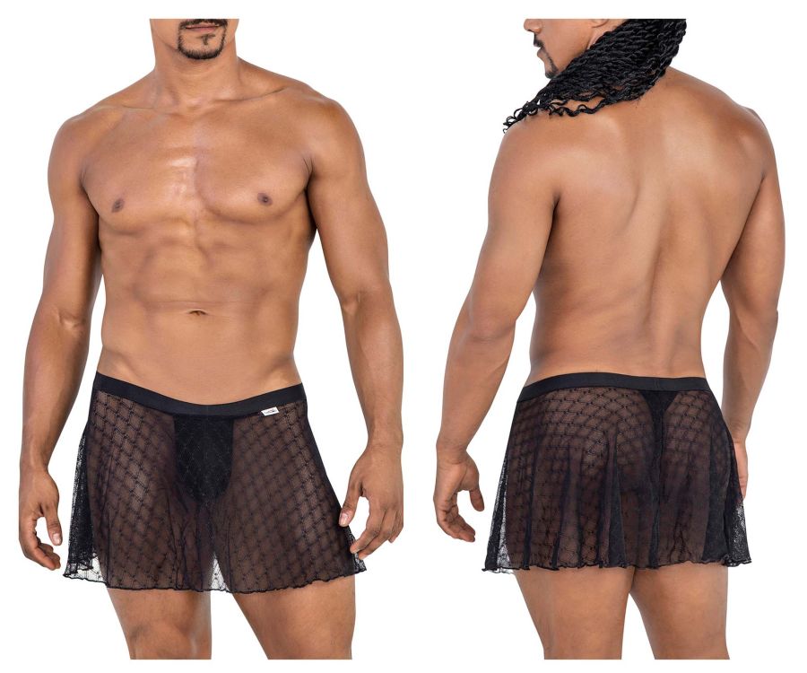 CandyMan 99813 Mesh Skirt Color Black - DealByEthan.gay loves CandyMan