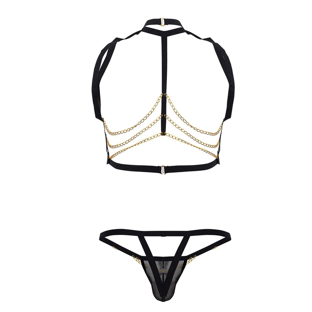 CandyMan 99818 Two Piece Outfit Color Black - DealByEthan.gay loves CandyMan