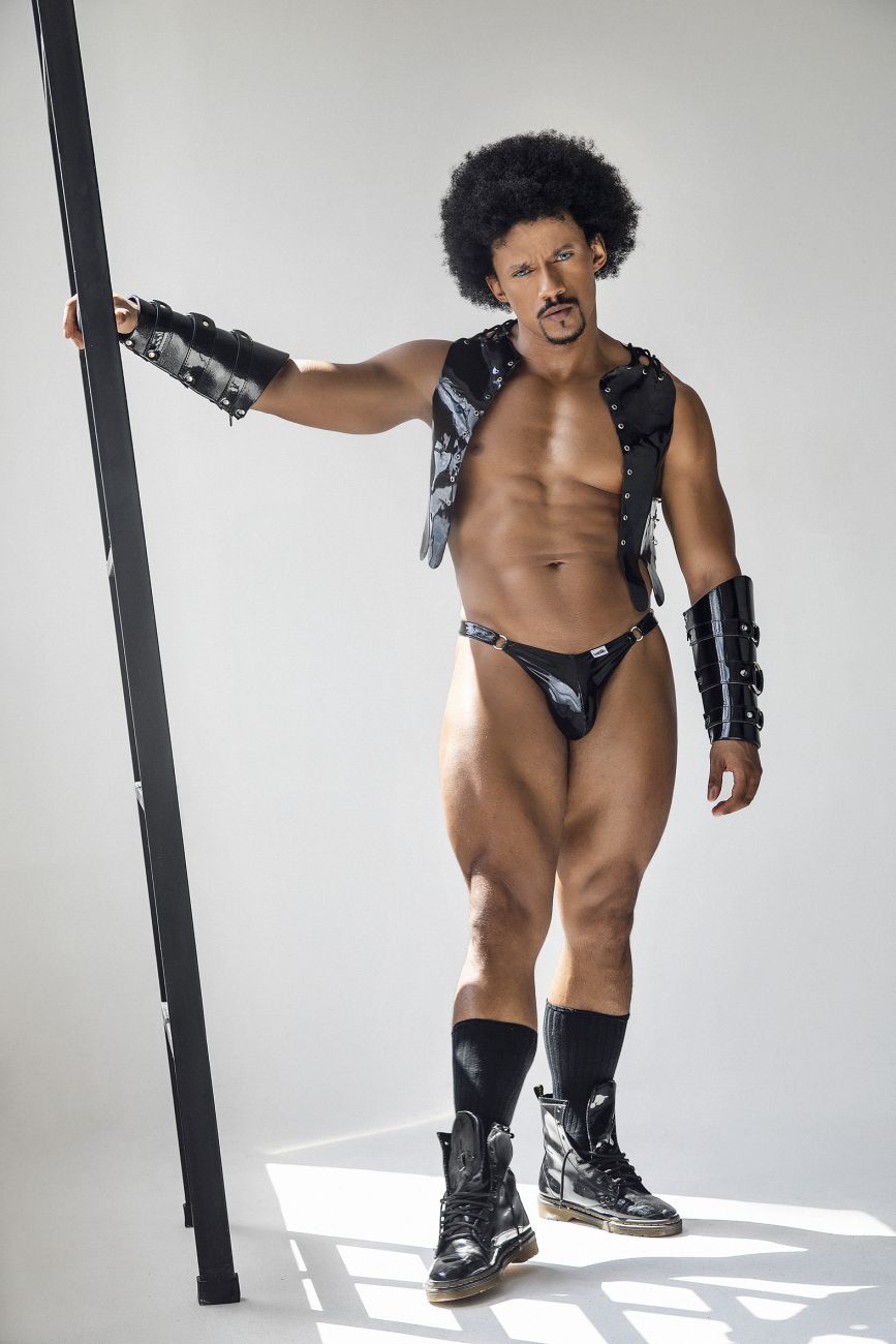 CandyMan 99819 Dom Thongs Color Gloss Black - DealByEthan.gay loves CandyMan