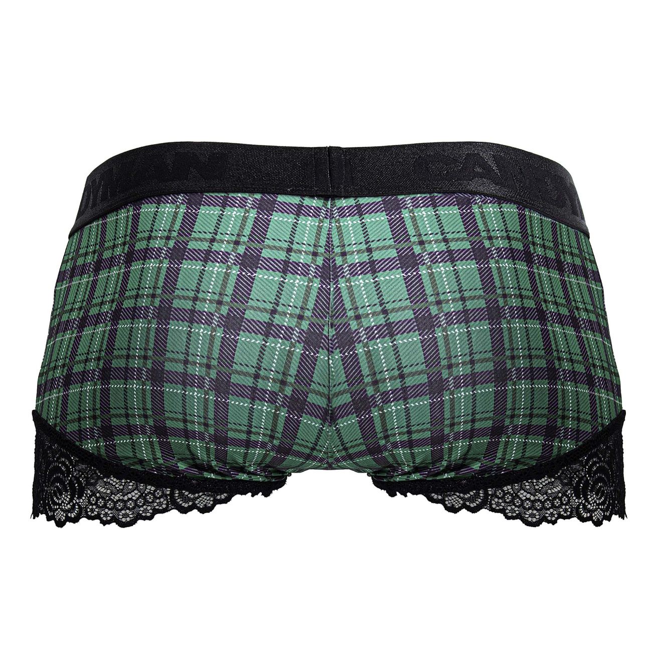 CandyMan 99821 Back to School Trunks Color Green Plaid - DealByEthan.gay loves CandyMan