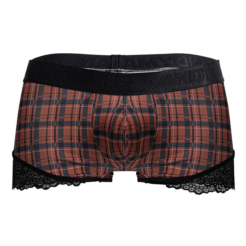 CandyMan 99821 Back to School Trunks Color Red Plaid - DealByEthan.gay loves CandyMan