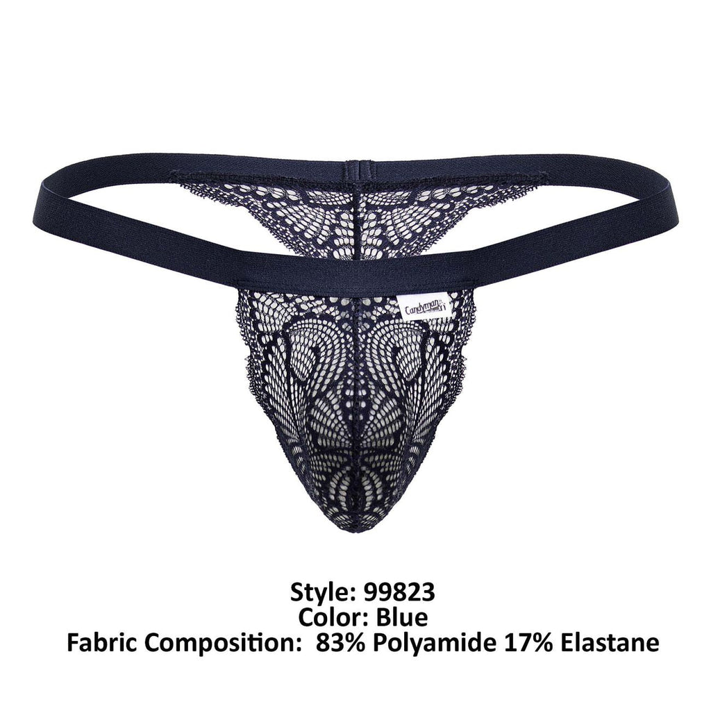 Tanga de encaje CandyMan 99823 color azul