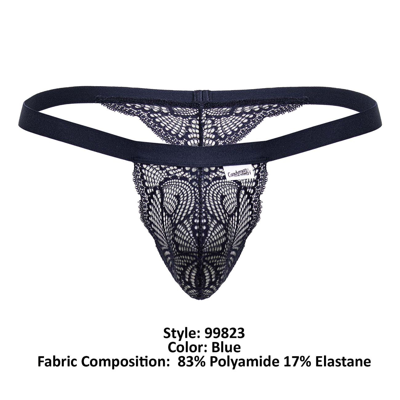 CandyMan 99823 Spitzen-Strings Farbe Blau