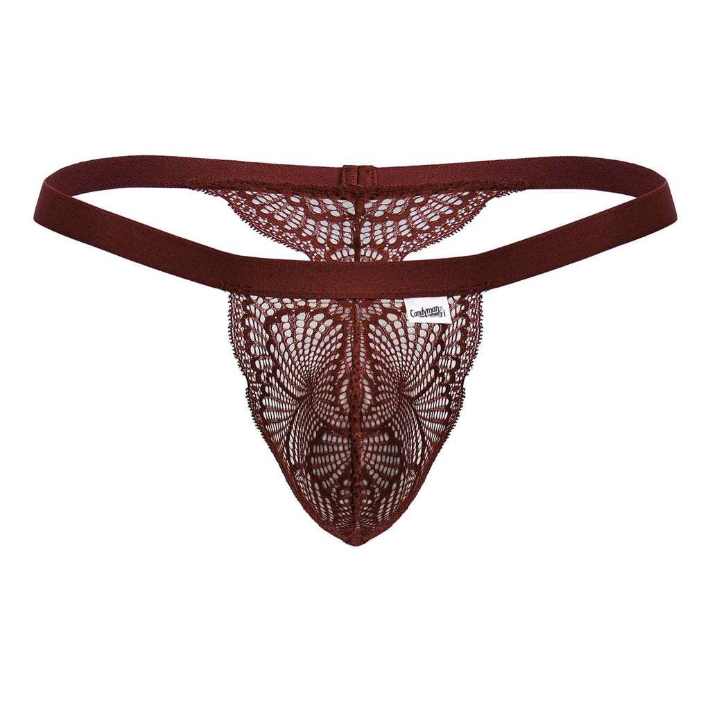 CandyMan 99823 Spitzen-Strings Farbe Wein