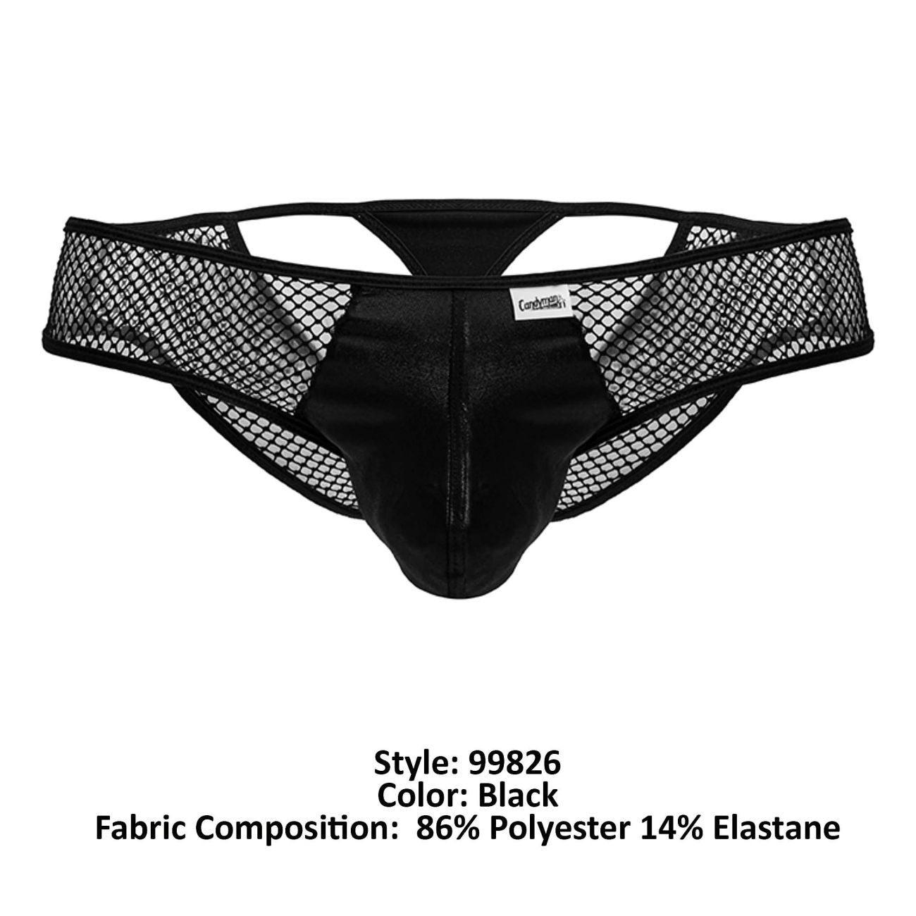 CandyMan 99826 Fishnet Thongs Color Black - DealByEthan.gay loves CandyMan