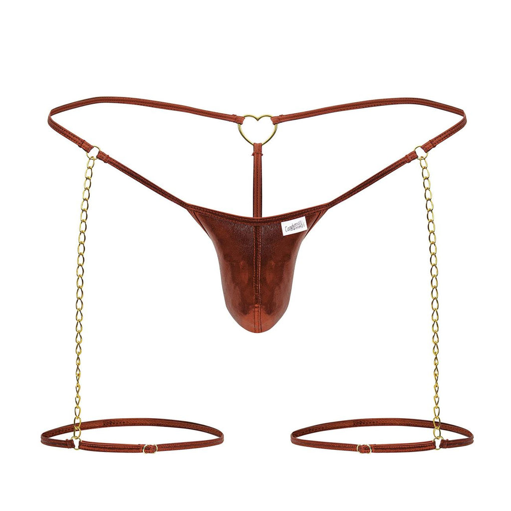 CandyMan 99827 Chain-Garter Thongs Color Red - DealByEthan.gay loves CandyMan