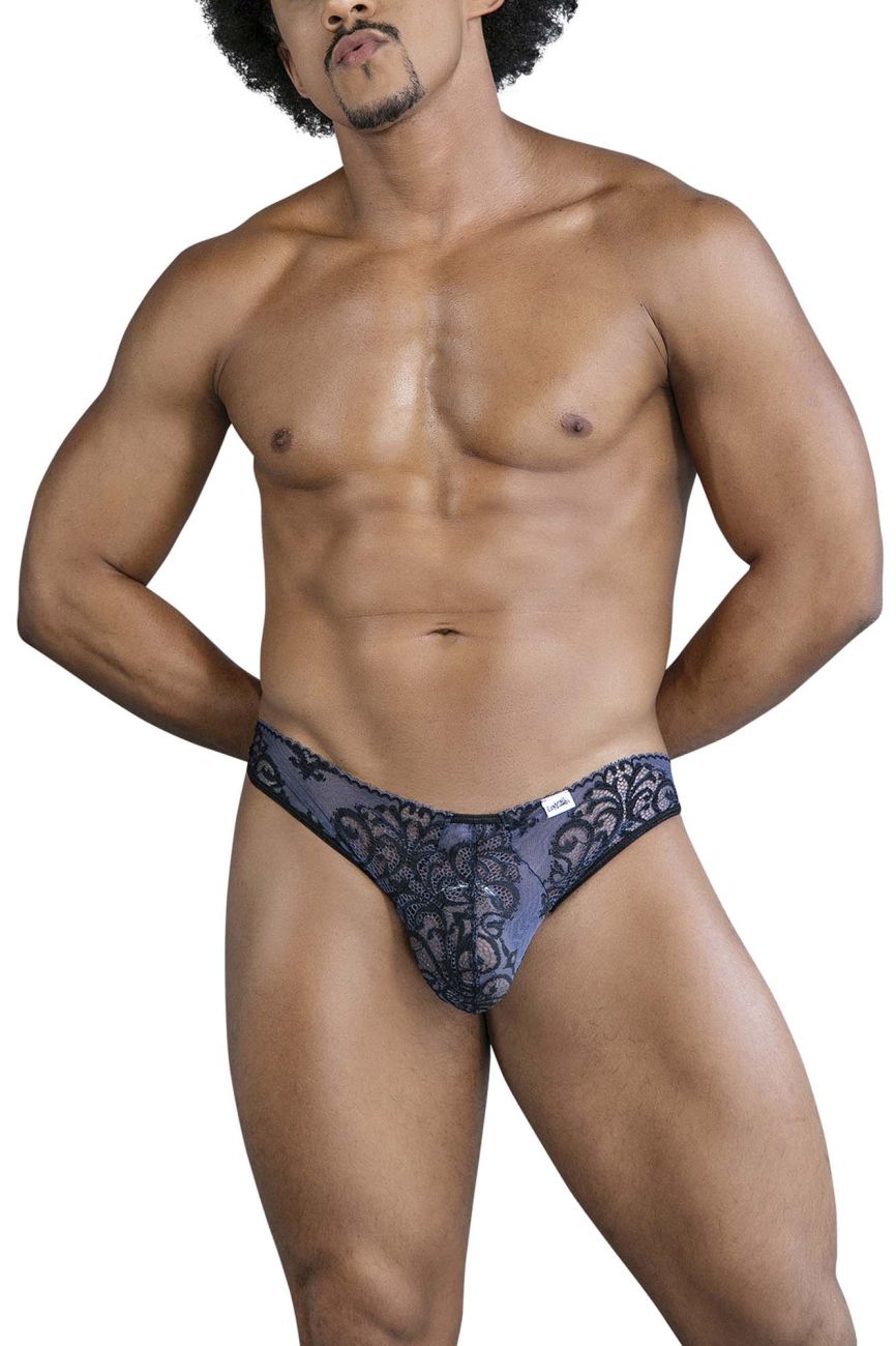 CandyMan 99830 Spitzenslip Farbe Schwarz-Marineblau