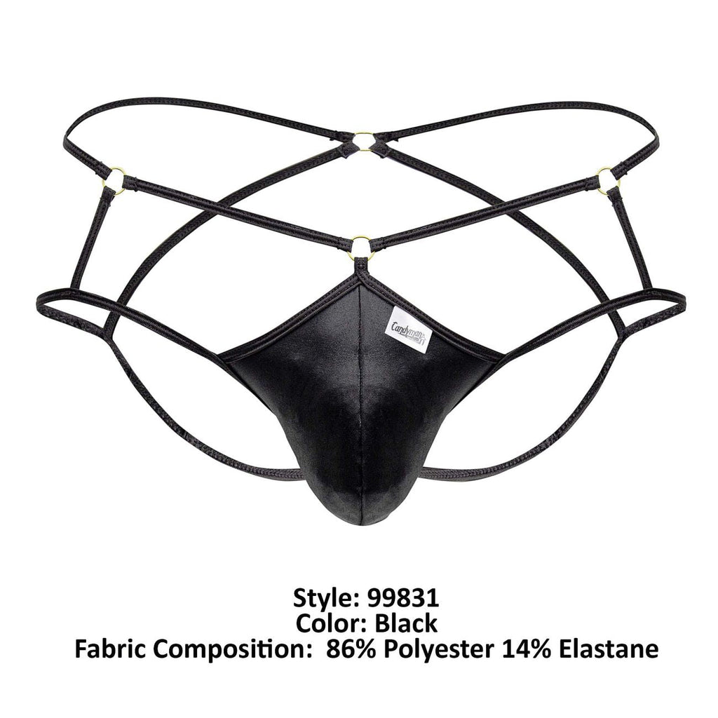 CandyMan 99831 Cage Jockstrap Color Black - DealByEthan.gay loves CandyMan