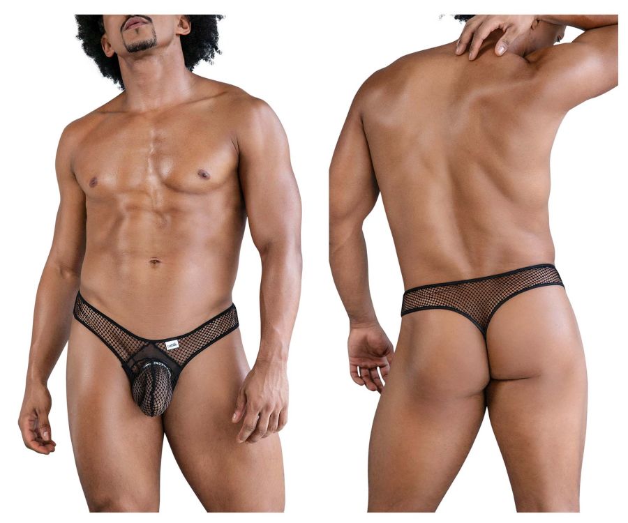 CandyMan 99843 Fishnet Thongs Color Black - DealByEthan.gay loves CandyMan
