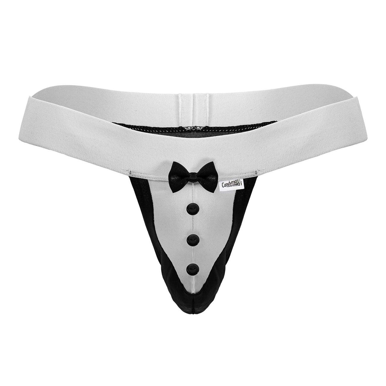 CandyMan 99846 Tuxedo Thongs Color Black - DealByEthan.gay loves CandyMan