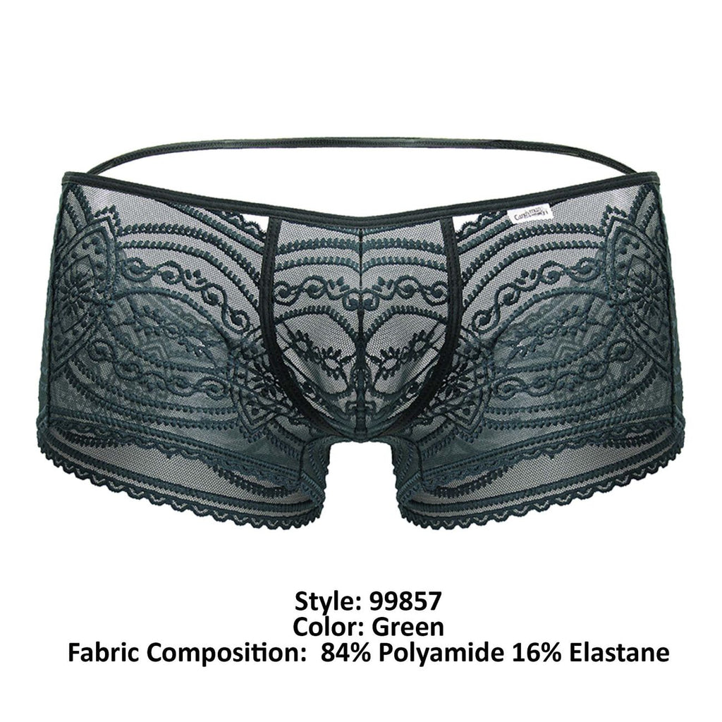 CandyMan 99857 Lace Trunks Color Green - DealByEthan.gay loves CandyMan