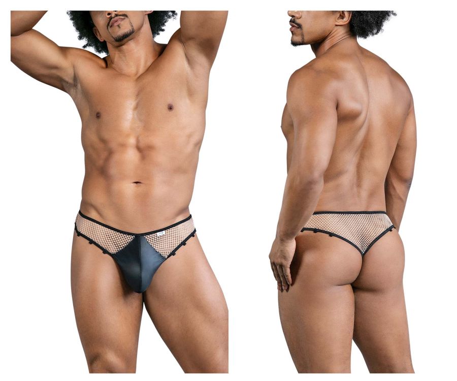 CandyMan 99860 Fishnet Thongs Color Nude-Black - DealByEthan.gay loves CandyMan