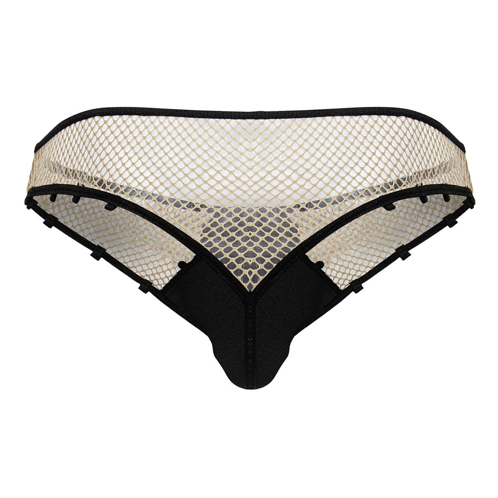 CandyMan 99860 Fishnet Thongs Color Nude-Black - DealByEthan.gay loves CandyMan