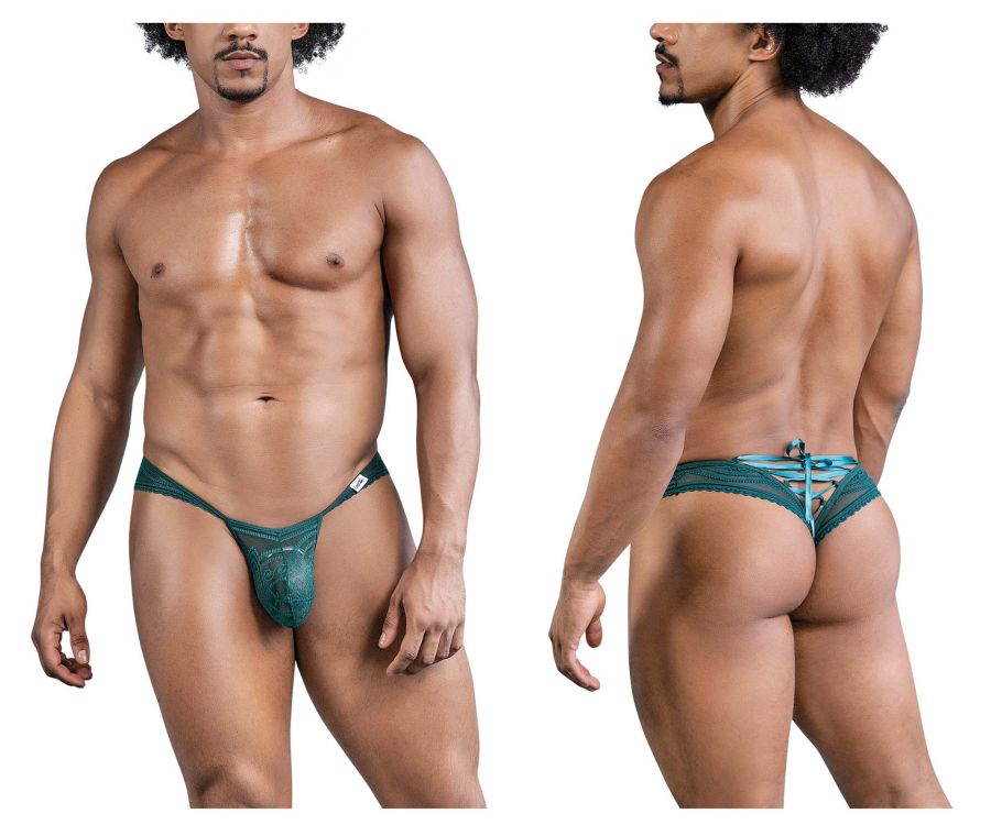 CandyMan 99861 Lace Thongs Color Green - DealByEthan.gay loves CandyMan