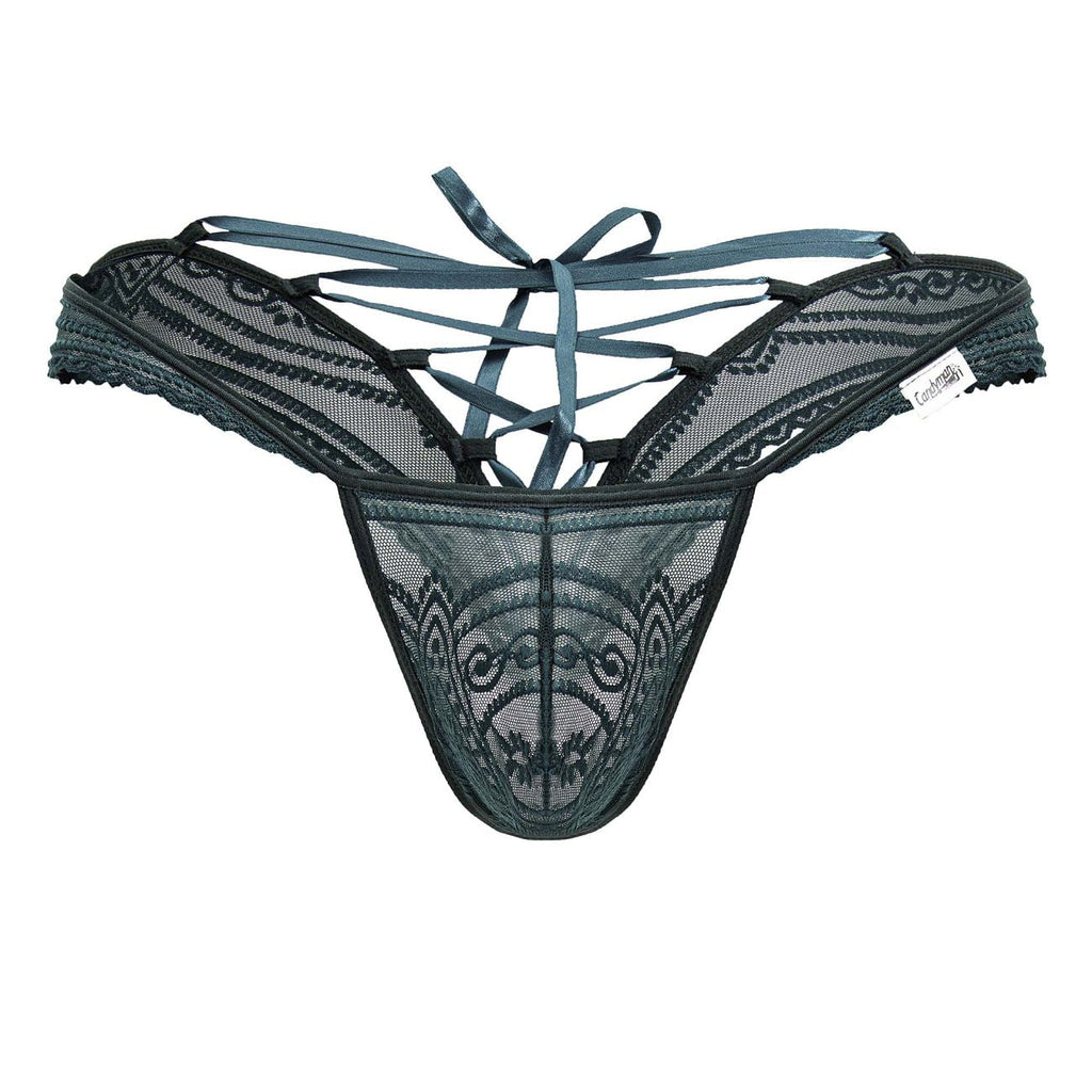 CandyMan 99861 Lace Thongs Color Green - DealByEthan.gay loves CandyMan