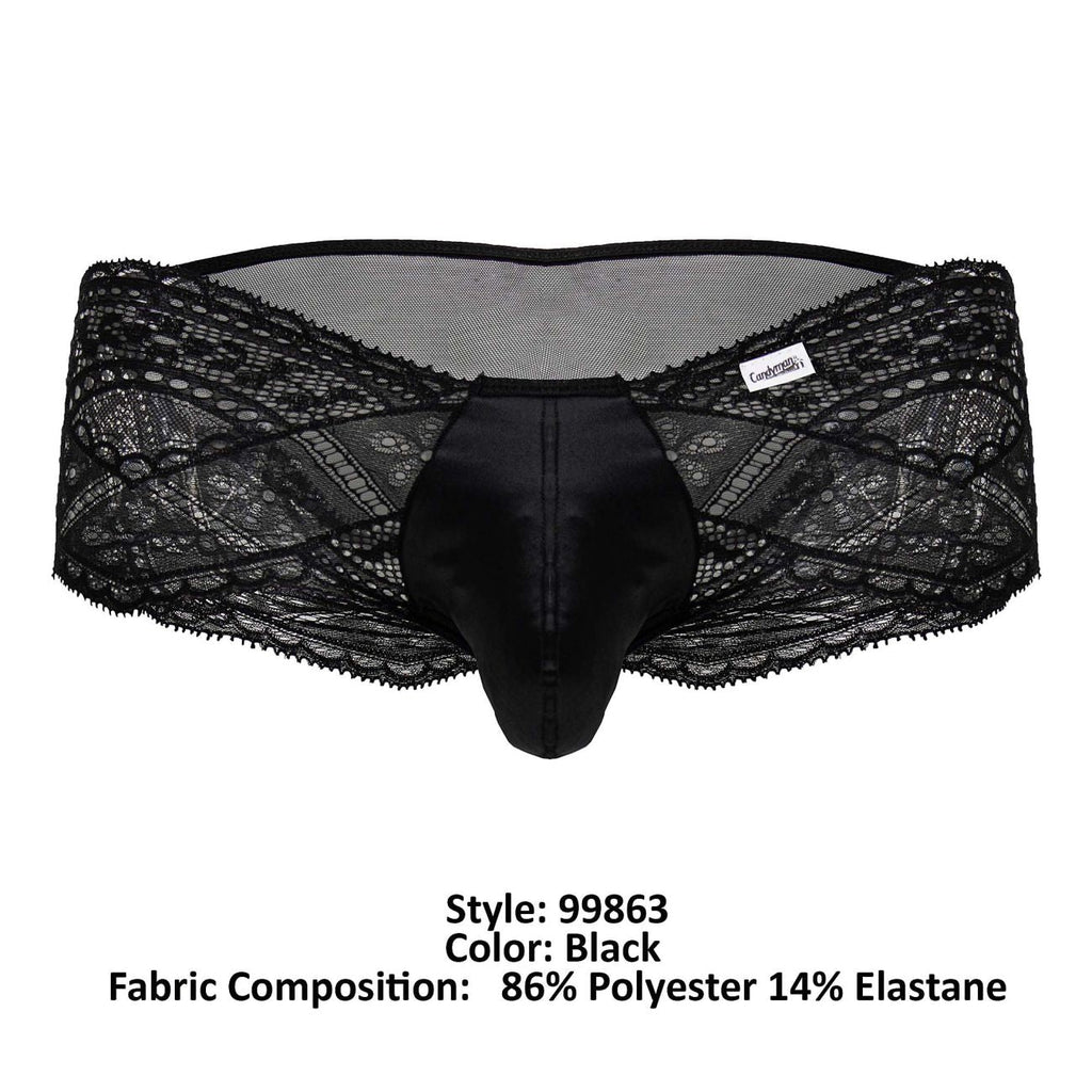 CandyMan 99863 Lace Briefs Color Black - DealByEthan.gay loves CandyMan