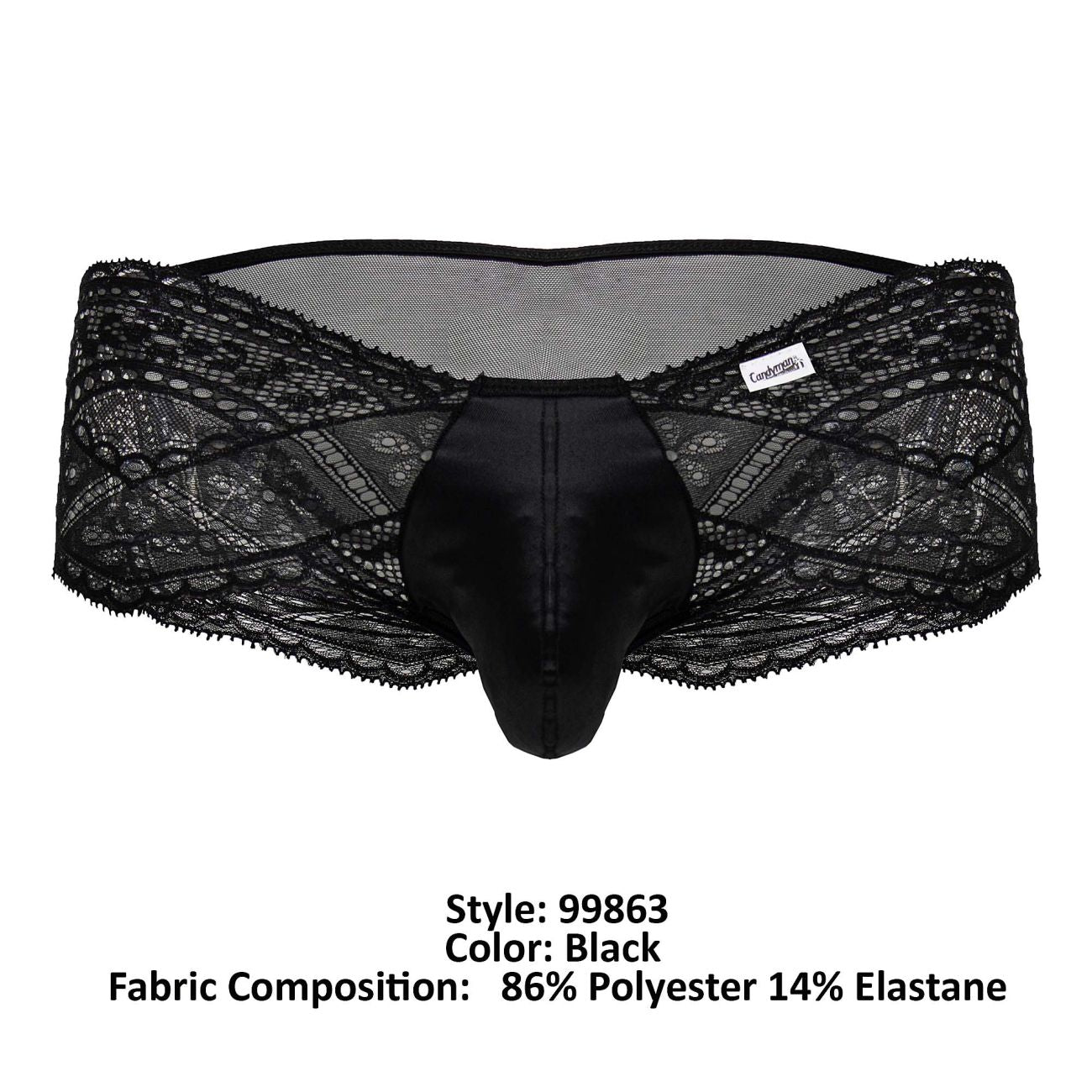 CandyMan 99863 Lace Briefs Color Black - DealByEthan.gay loves CandyMan