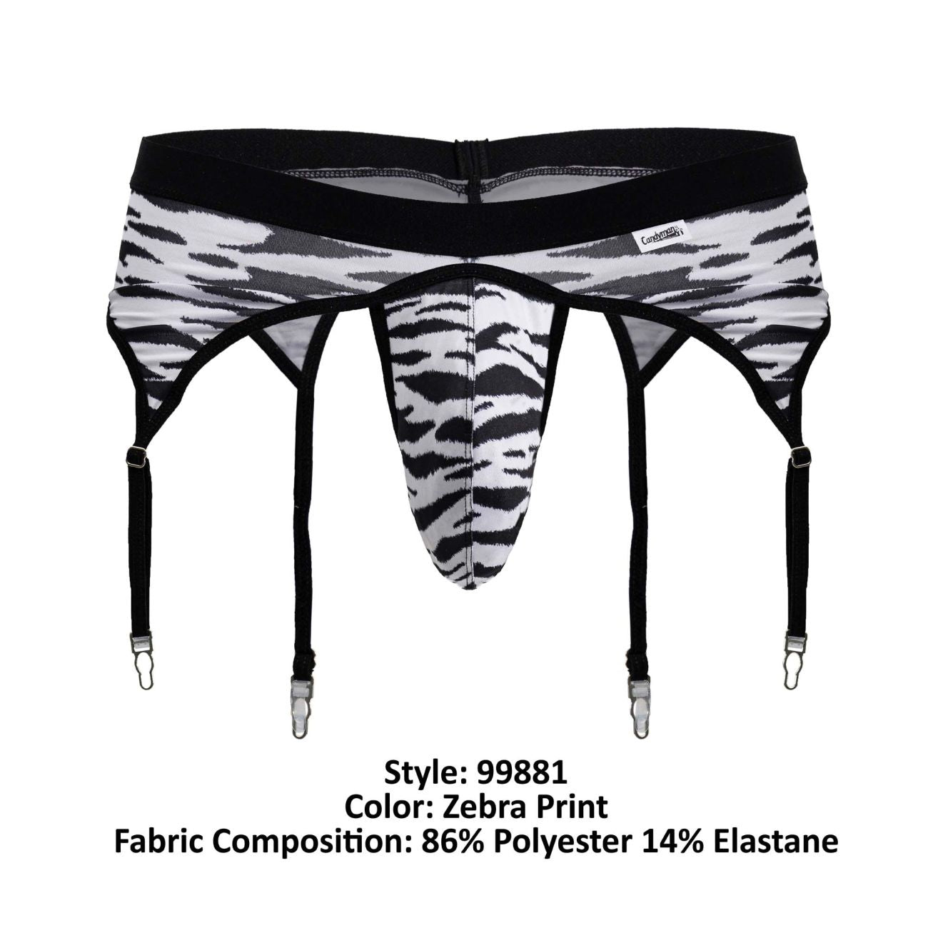 CandyMan 99881 Zebra Thongs Color Zebra Print - DealByEthan.gay loves CandyMan