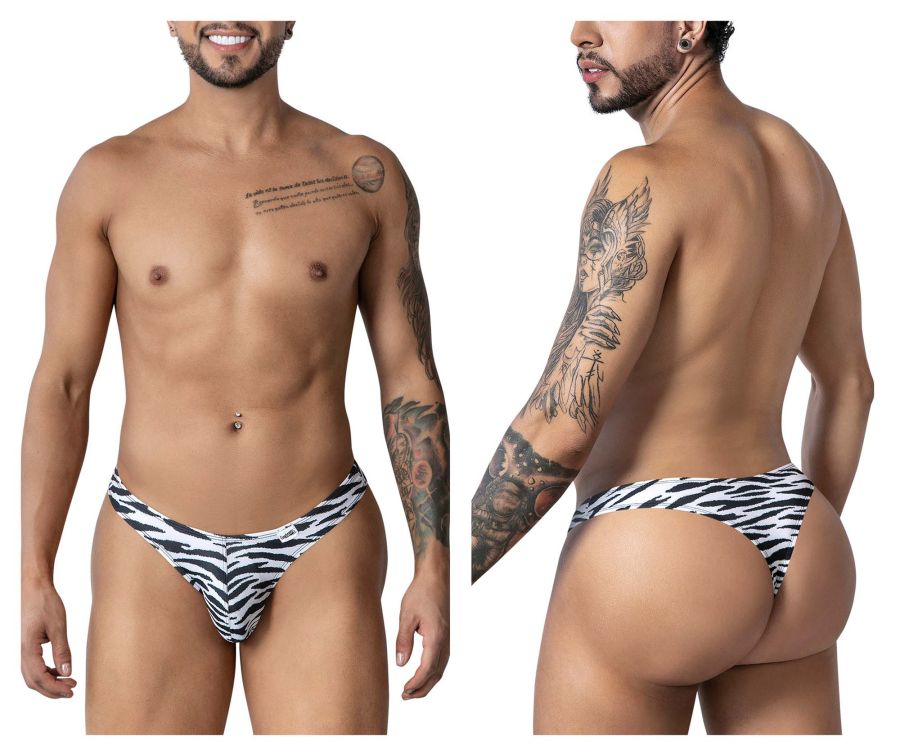 CandyMan 99882 Zebra Thongs Color Zebra Print - DealByEthan.gay loves CandyMan