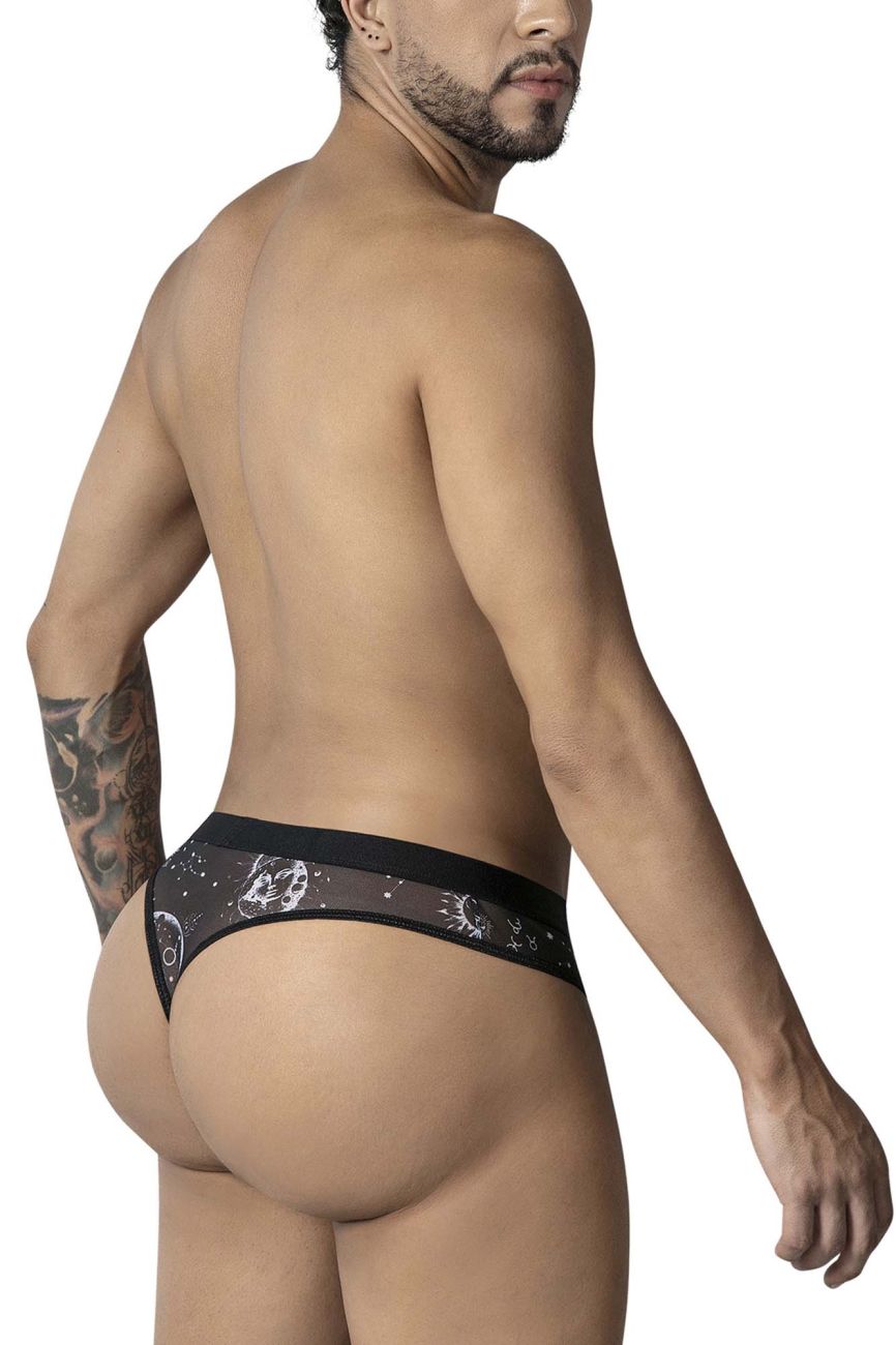 CandyMan 99885 Sun Moon Thongs Color Black-White - DealByEthan.gay loves CandyMan