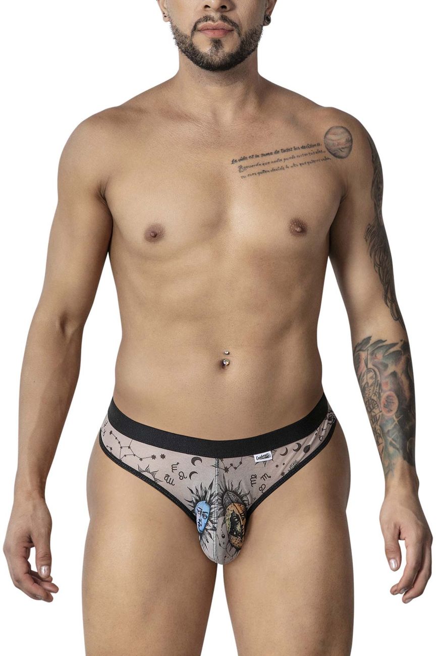 CandyMan 99885 Sun Moon Thongs Color Nude-Black - DealByEthan.gay loves CandyMan