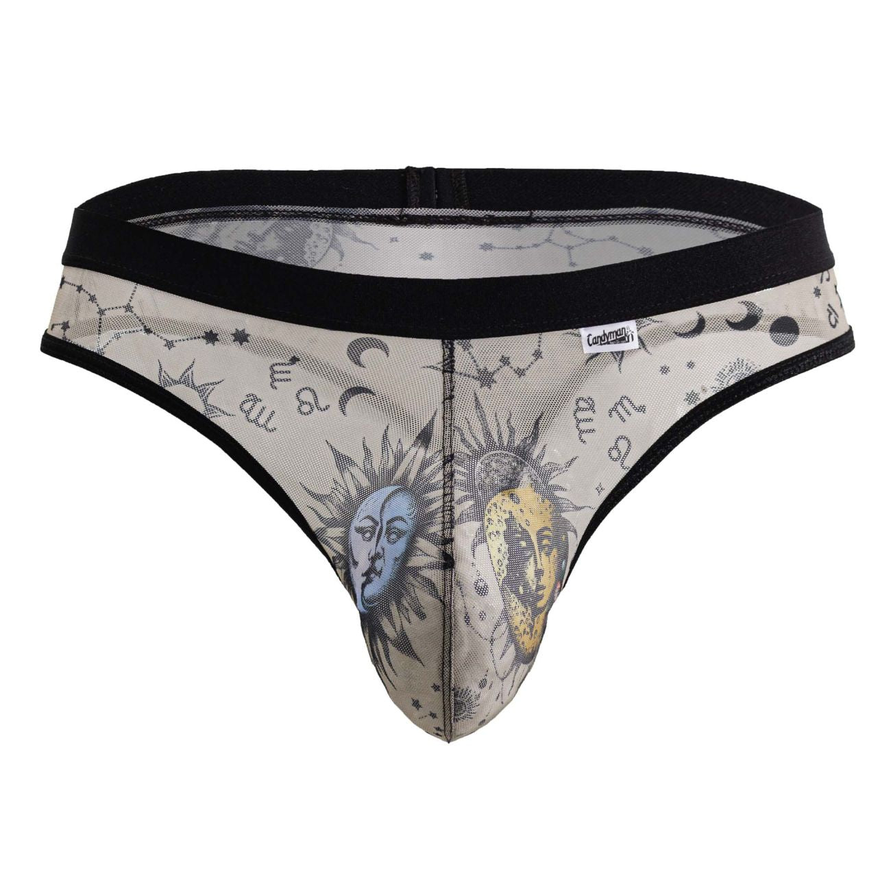 CandyMan 99885 Sun Moon Thongs Color Nude-Black - DealByEthan.gay loves CandyMan