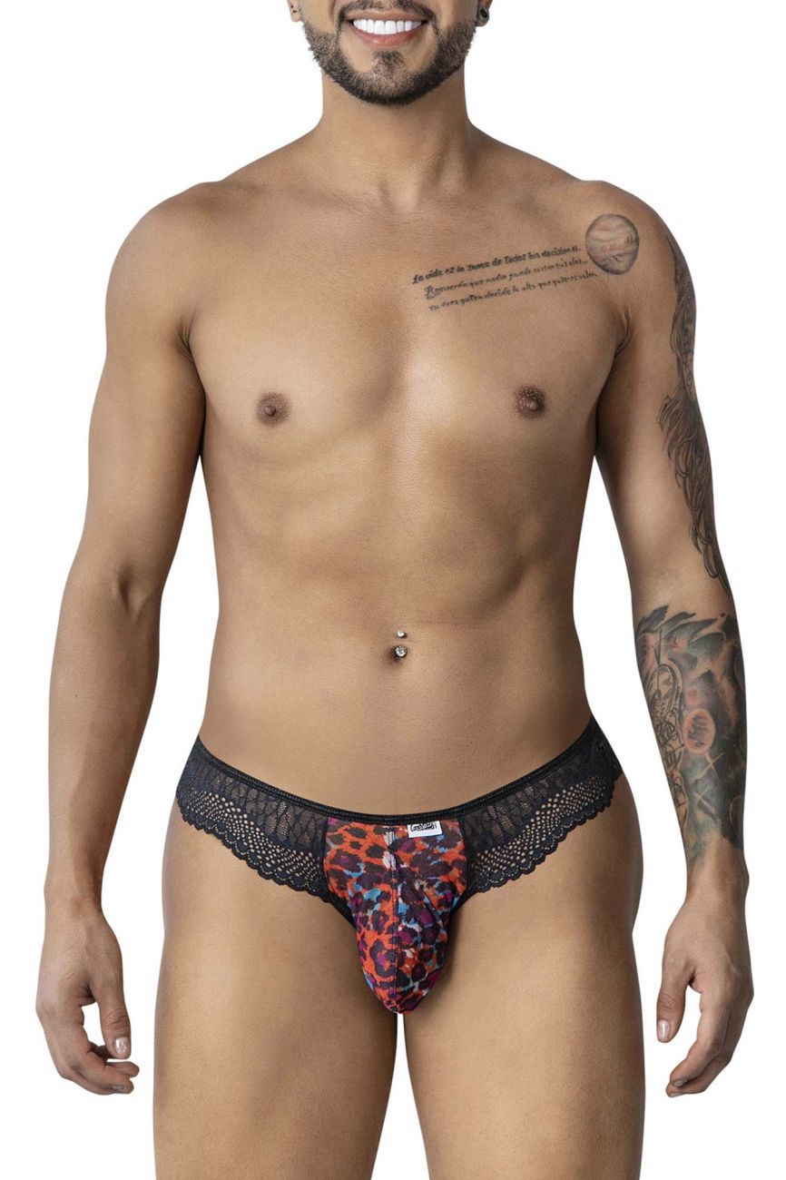 CandyMan 99887 Leopard Thongs Color Animal Print - DealByEthan.gay loves CandyMan