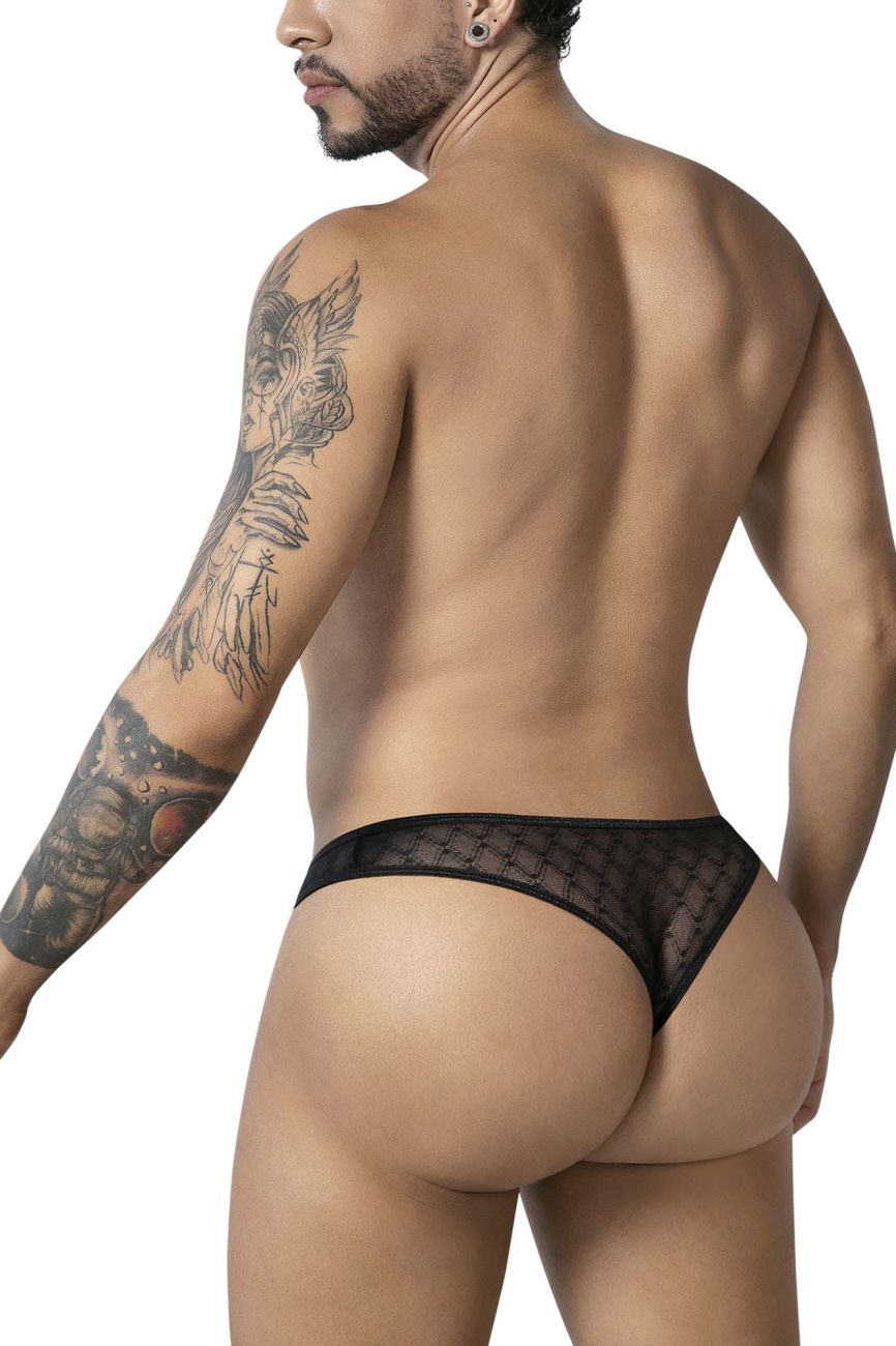 CandyMan 99894 Geometric Mesh Briefs Color Black - DealByEthan.gay loves CandyMan
