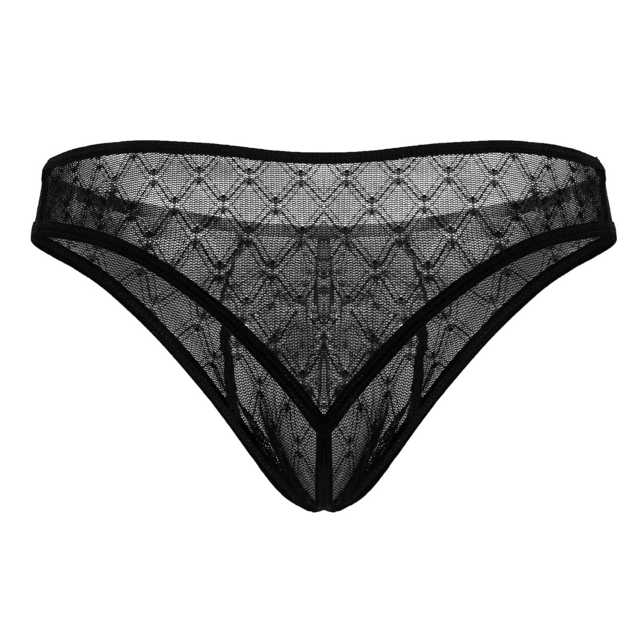 CandyMan 99894 Geometric Mesh Briefs Color Black - DealByEthan.gay loves CandyMan