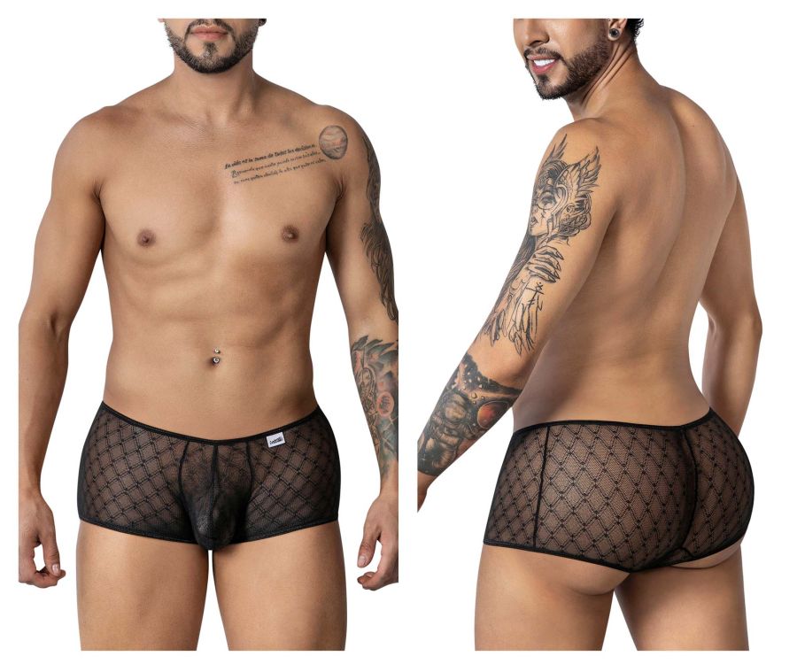 CandyMan 99896 Geometric Mesh Trunks Color Black - DealByEthan.gay loves CandyMan