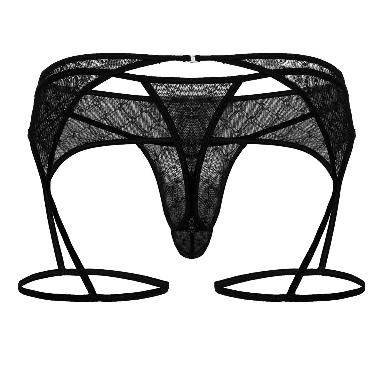 CandyMan 99898 Geometric Mesh Thongs Color Black - DealByEthan.gay loves CandyMan