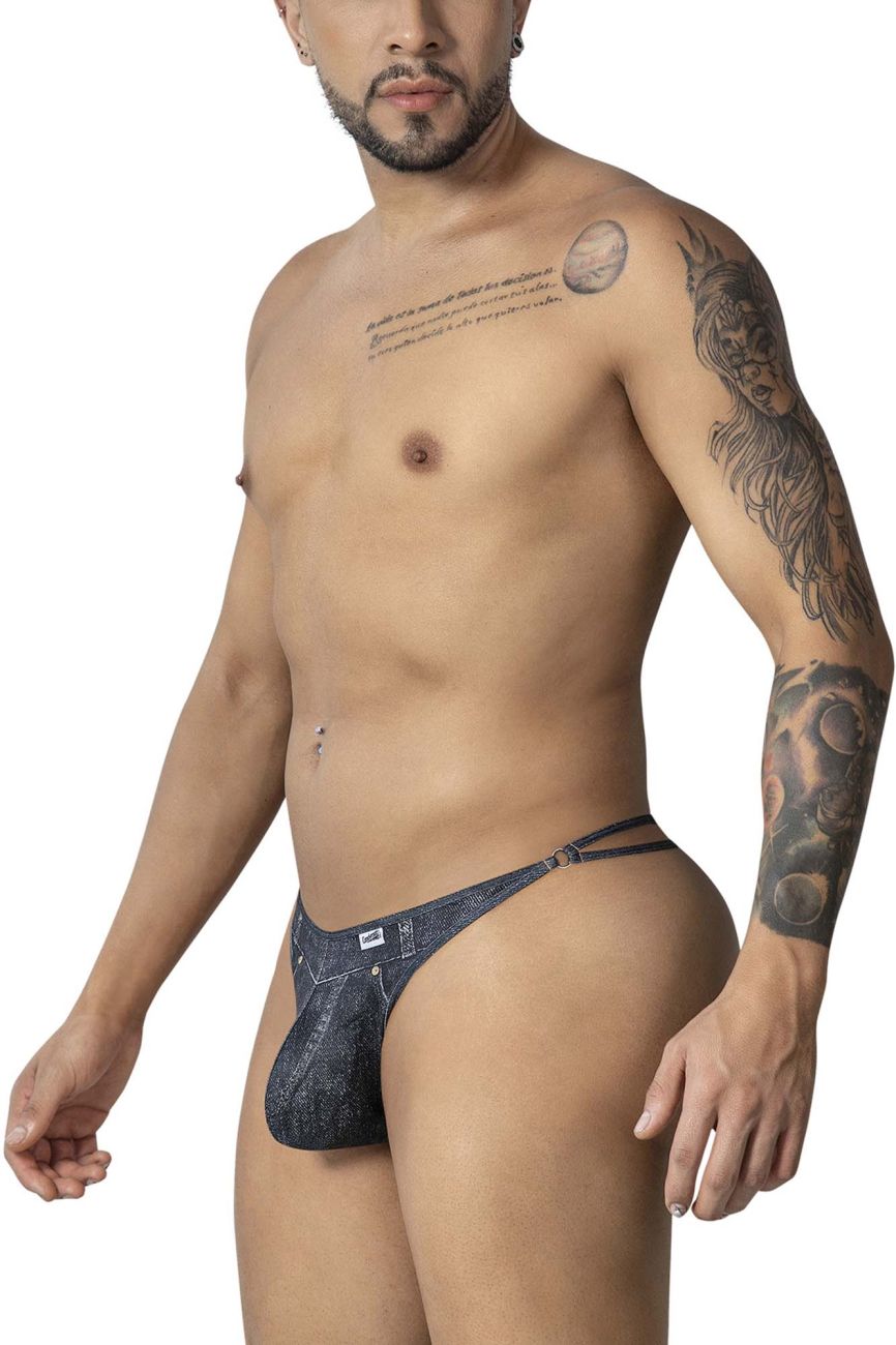 CandyMan 99899 Cowboy Thongs Color Denim Black - DealByEthan.gay loves CandyMan