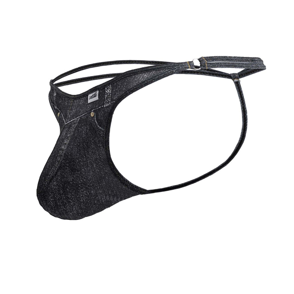 CandyMan 99899 Cowboy Thongs Color Denim Black - DealByEthan.gay loves CandyMan