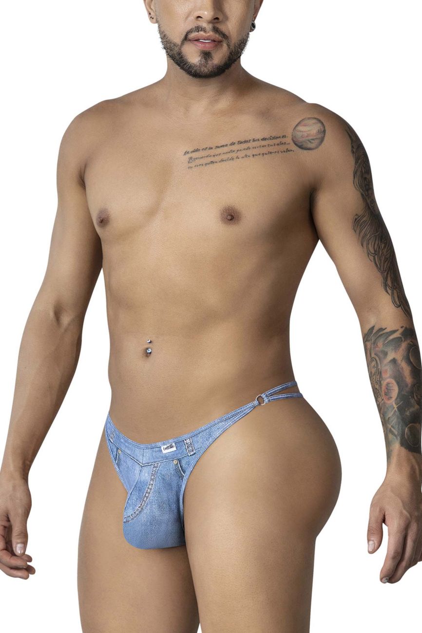 CandyMan 99899 Cowboy Thongs Color Denim Blue - DealByEthan.gay loves CandyMan
