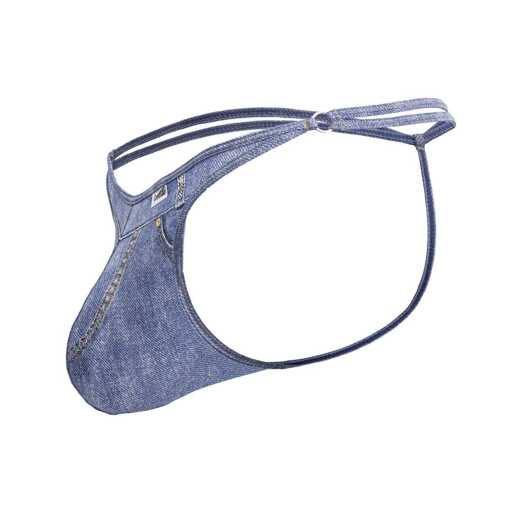 CandyMan 99899 Cowboy Thongs Color Denim Blue - DealByEthan.gay loves CandyMan