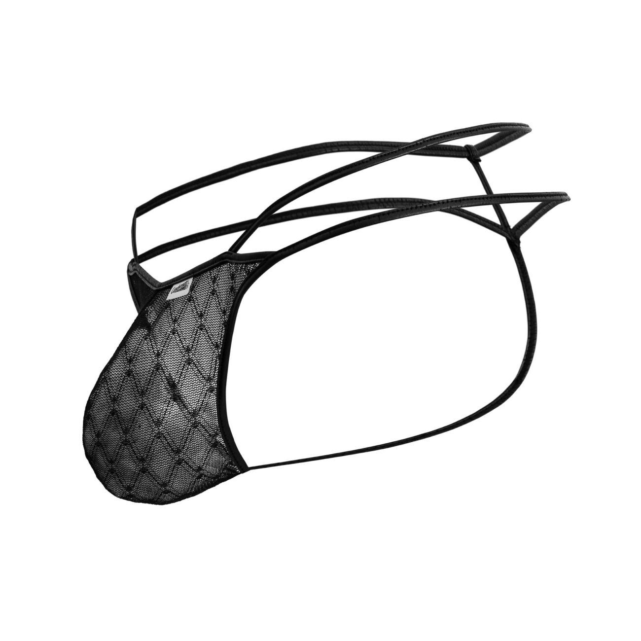 CandyMan 99903 Geometric Mesh Thongs Color Black - DealByEthan.gay loves CandyMan