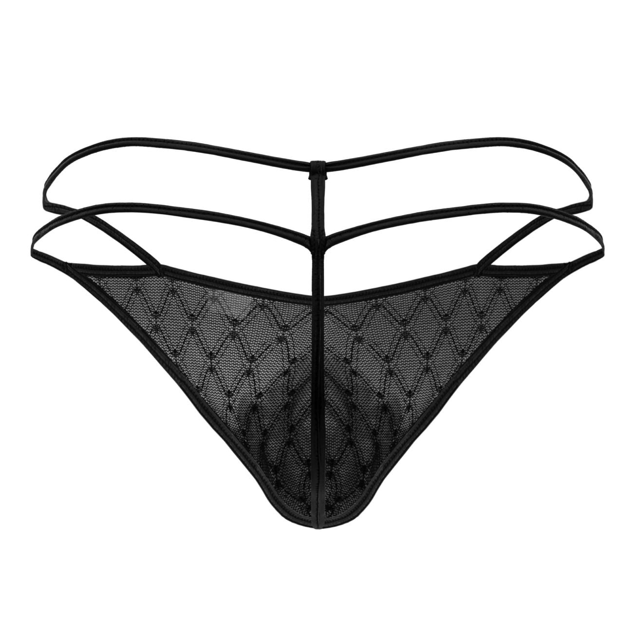CandyMan 99903 Geometric Mesh Thongs Color Black - DealByEthan.gay loves CandyMan
