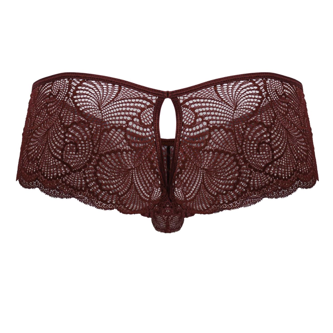 CandyMan 99907 Lace Trunks Color Burgundy - DealByEthan.gay loves CandyMan