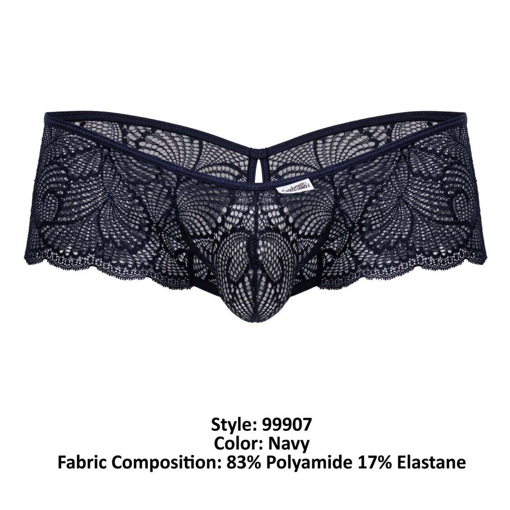 CandyMan 99907 Lace Trunks Color Navy - DealByEthan.gay loves CandyMan